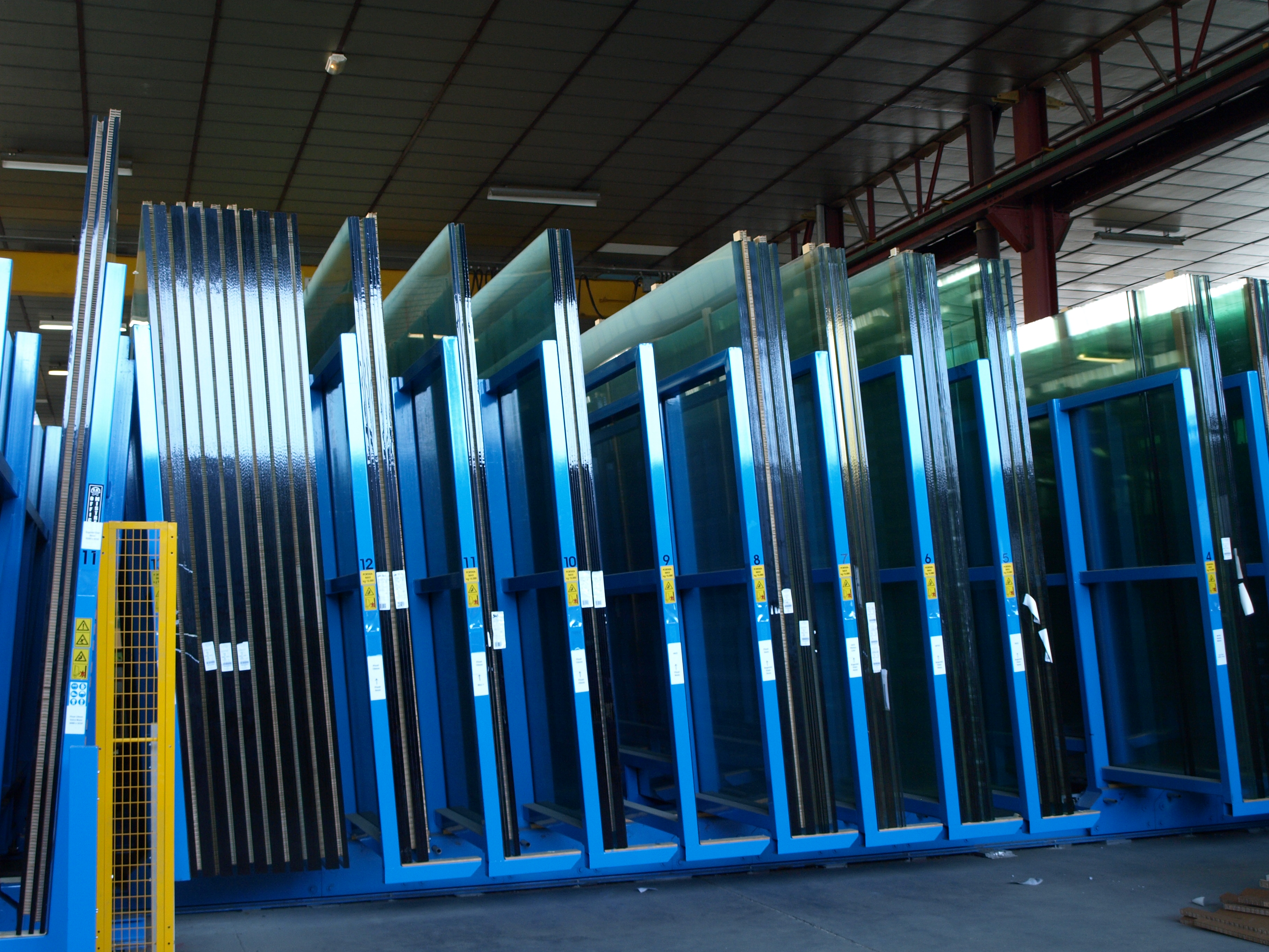 Grand stock de verre stadip