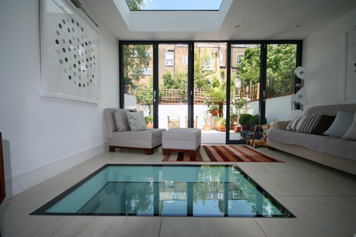 Dalle en verre sur mesure