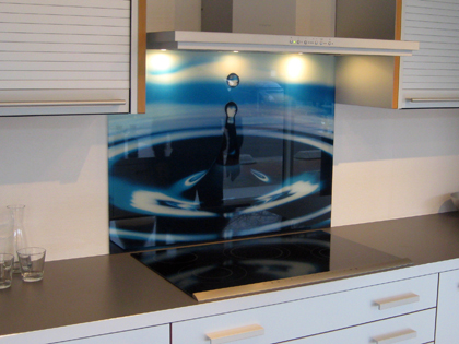 Impression numérique sur crédence